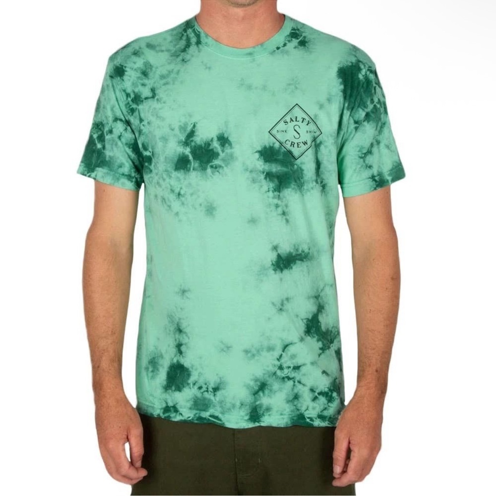 Salty Crew Green Tie-Dye Men's Shirt size XL